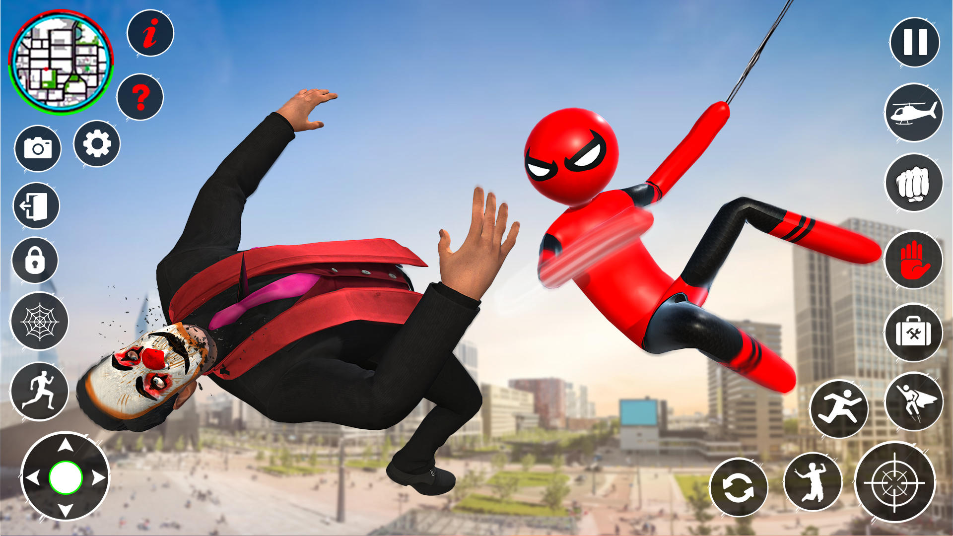 Stickman Rope Hero Spider Game
