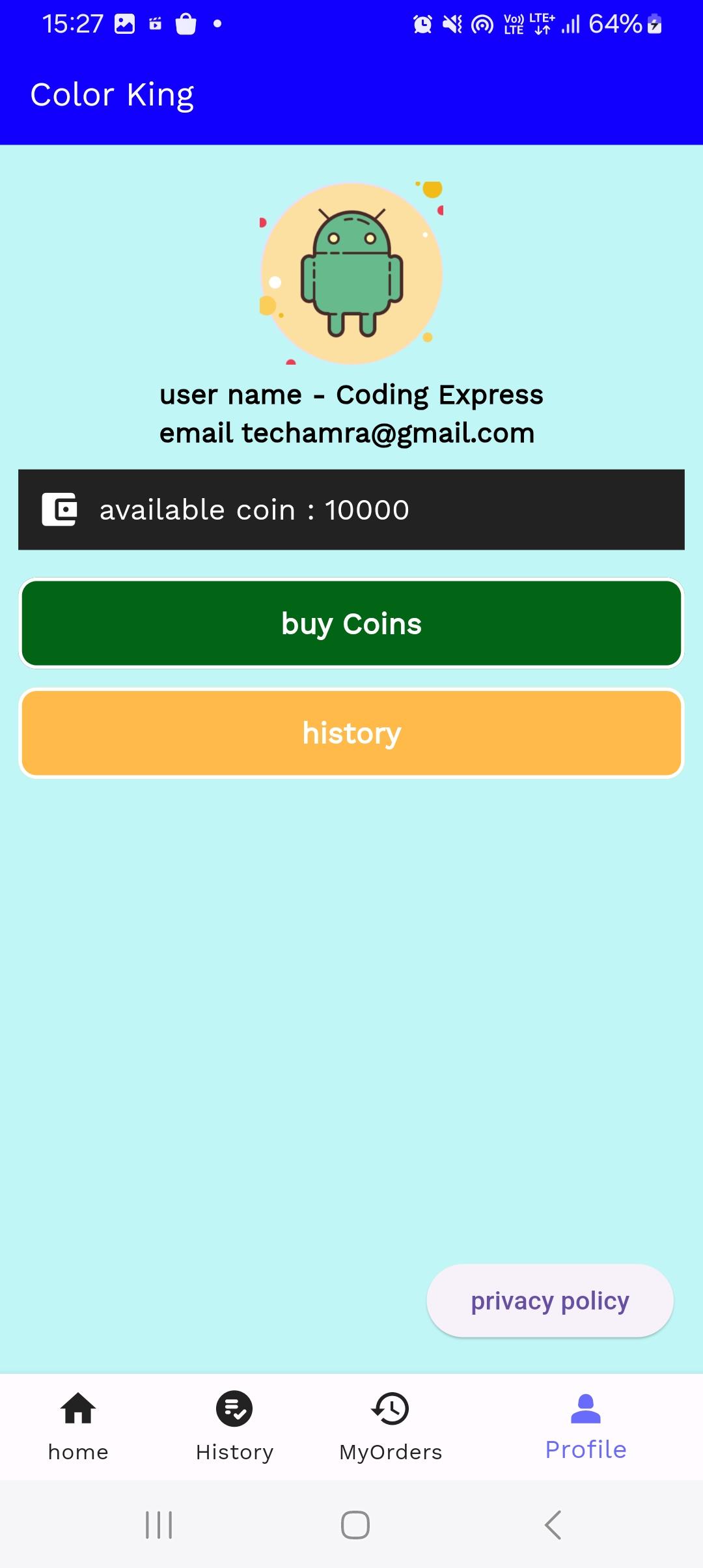 Color Prediction Game Color Prediction Game